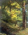 Two Goats in the Forest by Gustave Courbet